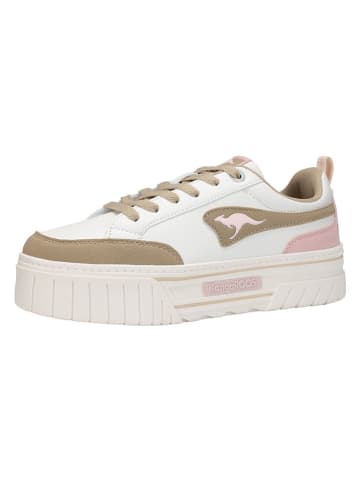 Kangaroos Sneakers "Apex" in Beige/ Weiß/ Rosa