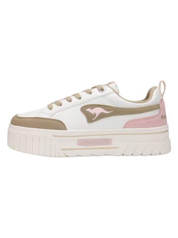 Kangaroos Sneakers "Apex" in Beige/ Weiß/ Rosa