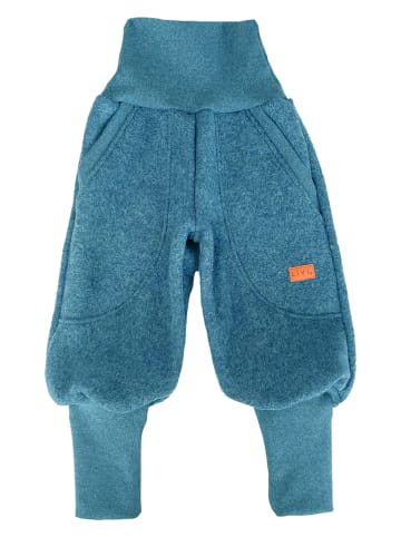 LiVi Woll-Streetjogger "Jeans" in Blau