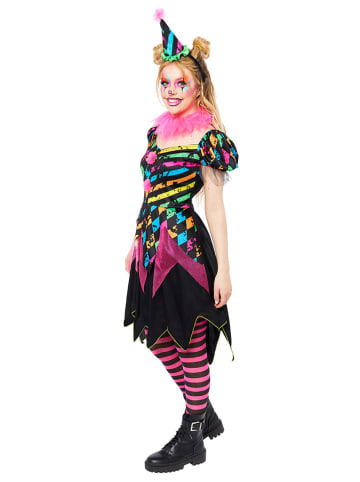 amscan 3tlg. Kostüm ''Funhouse Horror Clown'' in Schwarz/ Bunt