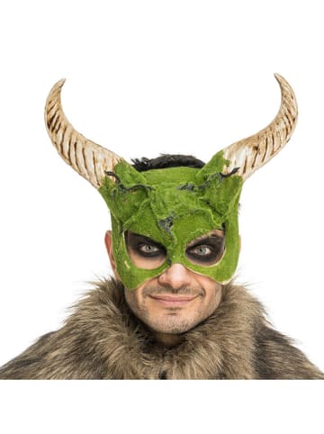 CHAKS Maska "Horned Animal" w kolorze zielonym