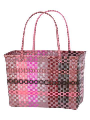 Overbeck and Friends Shopper "Colette" in Rosa/ Rot - (B)43 x (H)28 x (T)23 cm