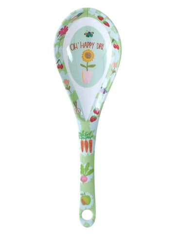 Overbeck and Friends Servierlöffel ''Happy Day'' in Grün/ Hellblau - (B)21,8 x (H)3 x (T)6,8 cm