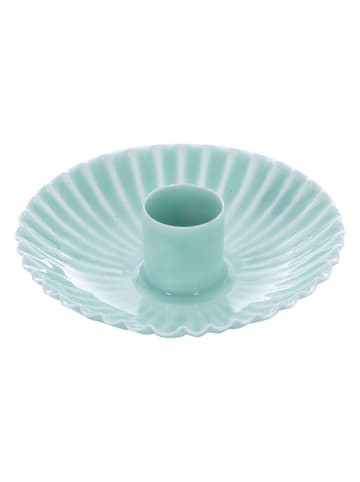 Overbeck and Friends Świecznik "Nelly" w kolorze turkusowy - wys. 3 x Ø 9,5 cm