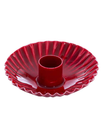 Overbeck and Friends Kerzenhalter "Nelly" in Rot - (H)3 x Ø 9,5 cm