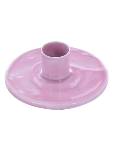 Overbeck and Friends Kerzenhalter "Linnea" in Lila - (H)3 x Ø 8,2 cm