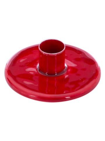 Overbeck and Friends Kaarshouder "Linnea" rood - (H)3 x Ø 8,2 cm