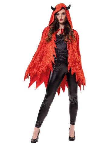 Party x People Peleryna kostiumowa "Devil" w kolorze pomarańczowym