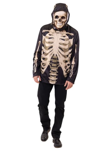 Party x People Kostuumsweatshirt "Skelet" zwart