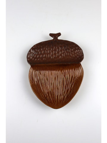 AM Design Dekoschale in Braun - (H)17 cm