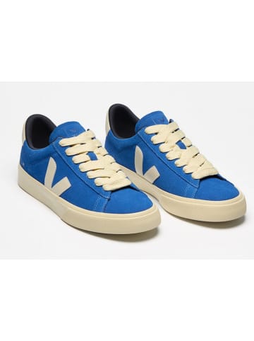 Veja Skórzane sneakersy "Campo Bold" w kolorze niebieskim