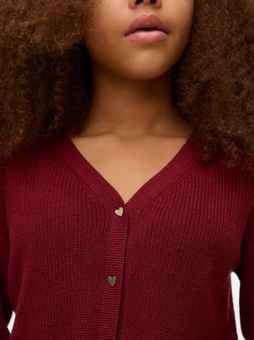 Vero Moda Girl Kardigan "Newlex" w kolorze bordowym