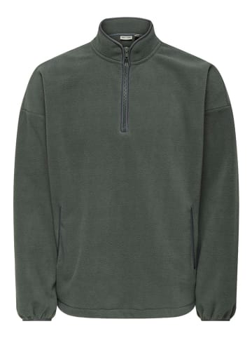 ONLY & SONS Fleecepullover "Sakeem" in Petrol