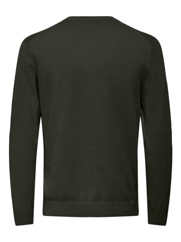 ONLY & SONS Trui "Holger" donkergroen