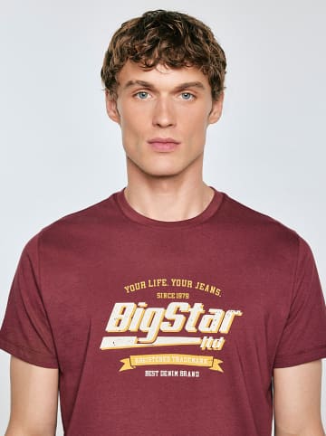 BIG STAR Shirt "Briss" in Bordeaux