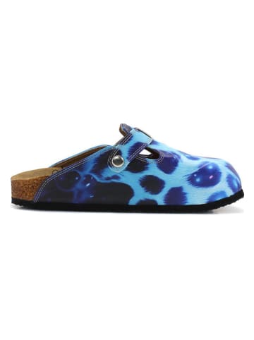 Calceo Clogs in Pink/ Hellblau