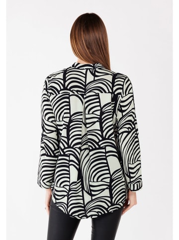 KEY LARGO Bluse "Mood" in Weiß/ Schwarz