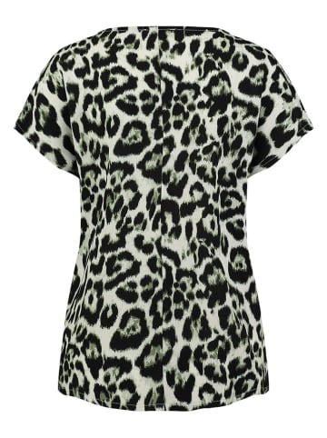 KEY LARGO Shirt "Lips" in Hellgrün/ Schwarz