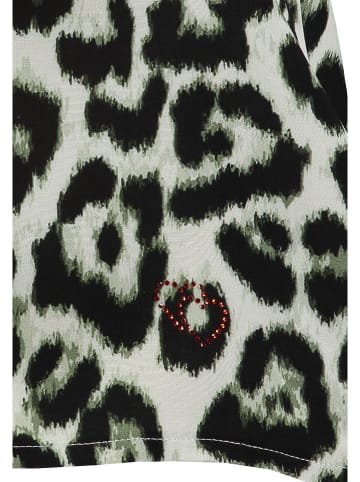 KEY LARGO Shirt "Lips" in Hellgrün/ Schwarz