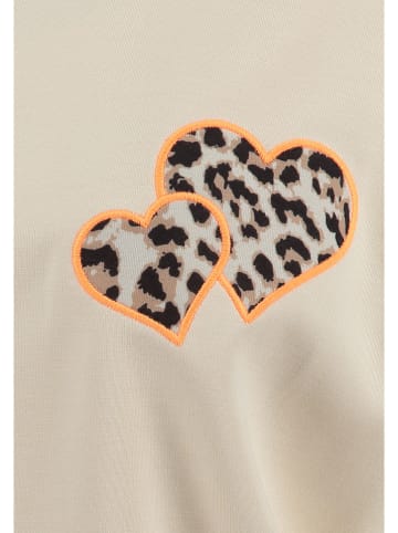 KEY LARGO Sweasthirt "Leopard" in Beige