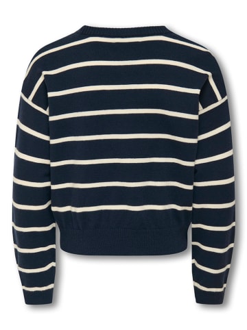 KIDS ONLY Pullover "Amy" in Dunkelblau/ Creme