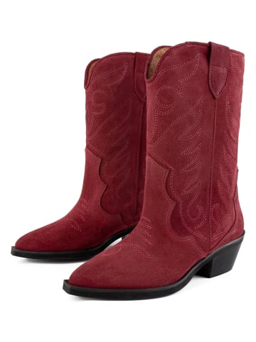 loft37 Leren cowboyboots bordeaux