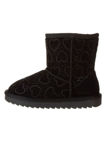 lamino Leder-Boots in Schwarz