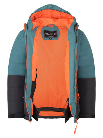 Trollkids Ski-/ Snowboardjacke "Hemsedal" in Blau/ Schwarz
