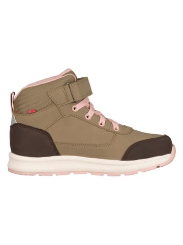 Trollkids Leder-Wanderboots "Stavanger Mid Cut XT" in Hellbraun