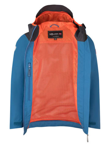Trollkids Regenjas "Bergen" blauw
