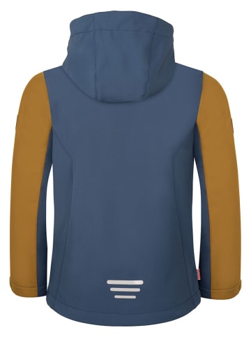 Trollkids Softshelljas "Balestrand" lichtbruin/blauw