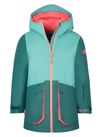 Trollkids Ski-/ Snowboardjacke "Kongsberg" in Türkis
