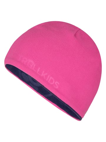 Trollkids Wende-Beanie "Finnmark" in Lila/ Pink