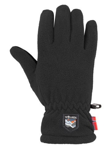 Trollkids Fleece-Handschuhe "Eikedalen" in Schwarz