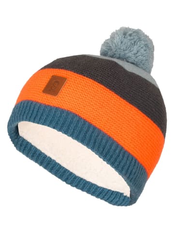 Trollkids Mütze "Gryllefjord" in Türkis/ Orange