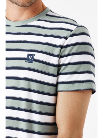 Garcia Shirt groen/donkerblauw/wit