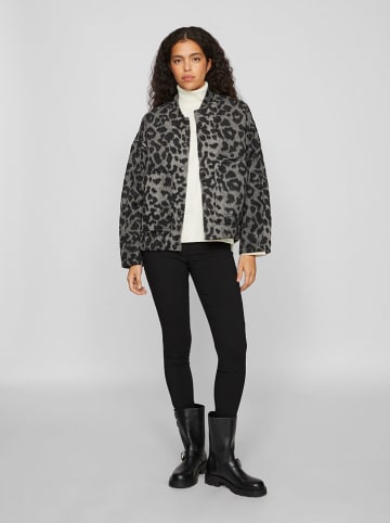 Vila Blouson in Grau/ Schwarz