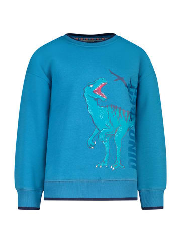 Salt and Pepper Bluza "Dinosaur" w kolorze niebieskim