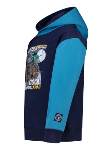 Salt and Pepper Hoodie "Tractor" in Dunkelblau/ Blau