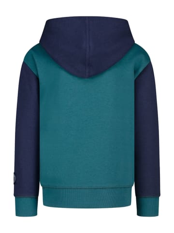 Salt and Pepper Hoodie "Tractor" in Dunkelblau/ Türkis