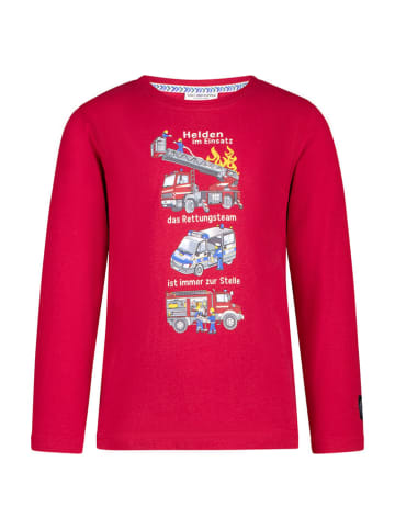 Salt and Pepper Longsleeve "Rescue team" in Rot