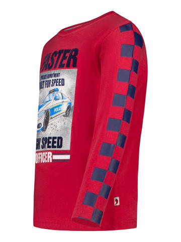 Salt and Pepper Longsleeve "Police" in Rot