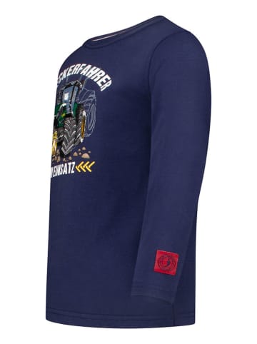 Salt and Pepper Longsleeve "Tractor" in Dunkelblau