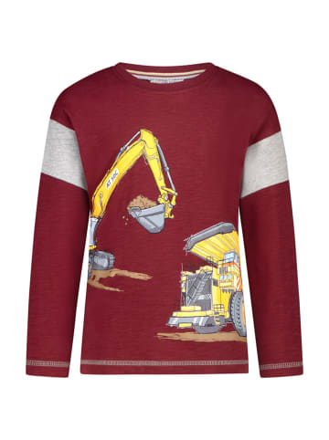 Salt and Pepper Longsleeve "Excavator" rood