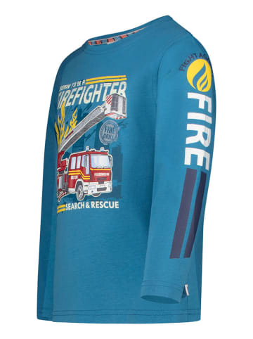 Salt and Pepper Longsleeve "Firefighter" in Blau