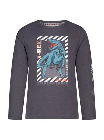 Salt and Pepper Longsleeve "T-Rex" in Anthrazit