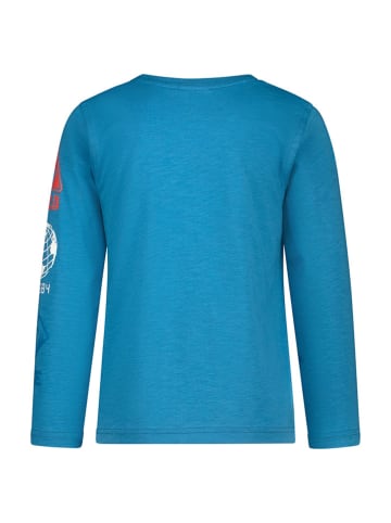 Salt and Pepper Longsleeve "T-Rex" in Blau