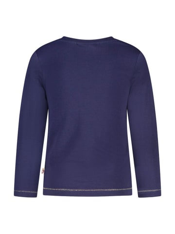 Salt and Pepper Longsleeve "Butterflies" donkerblauw