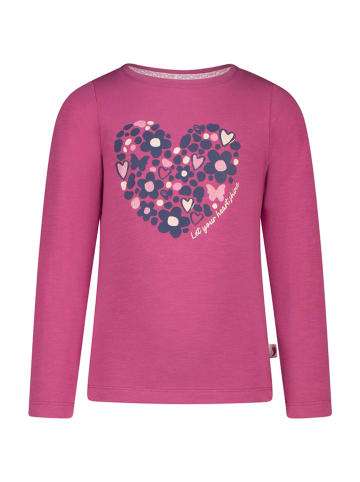 Salt and Pepper Longsleeve "Glitter heart" in Pink