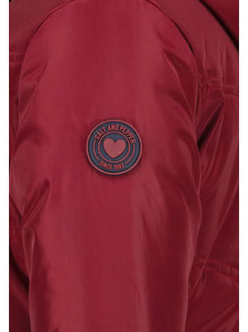 Salt and Pepper Omkeerbare winterparka rood
